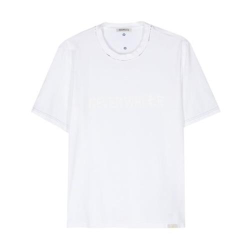 Witte T-shirt voor mannen Premiata , White , Heren