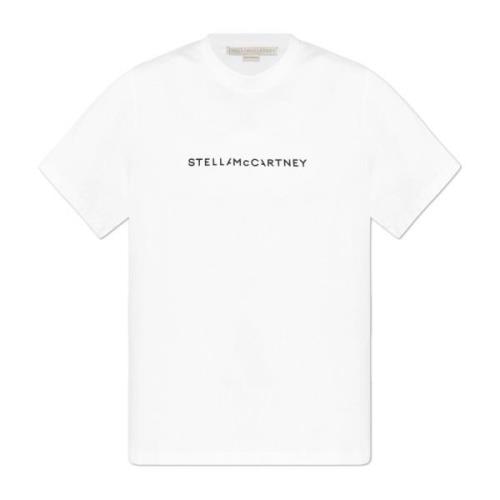 T-shirt met logo Stella McCartney , White , Dames