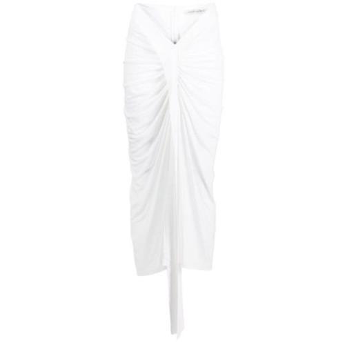 Witte Split Midi Rok Christopher Esber , White , Dames