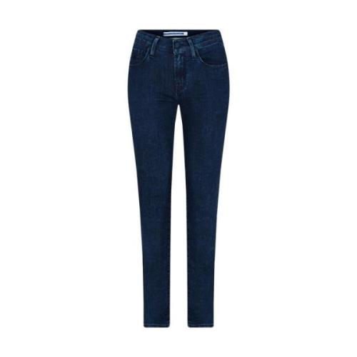 Blauwe Skinny Fit Jeans Made in Italy Jacob Cohën , Blue , Dames
