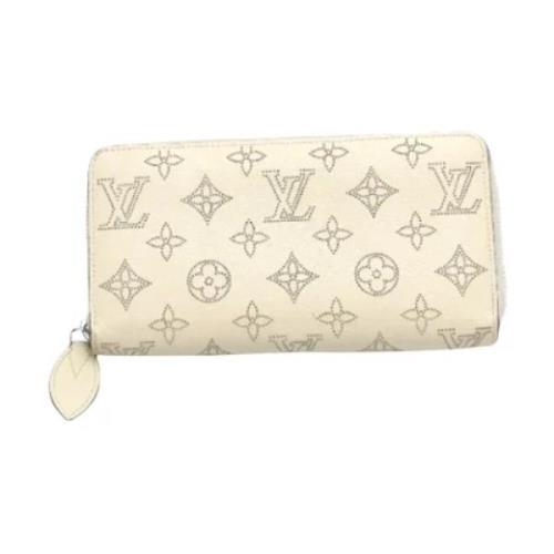 Pre-owned Leather wallets Louis Vuitton Vintage , Beige , Dames