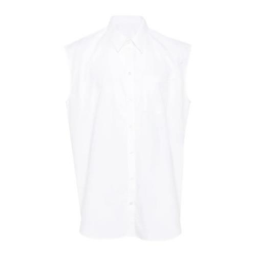 Witte Mouwloze Shirt Helmut Lang , White , Dames
