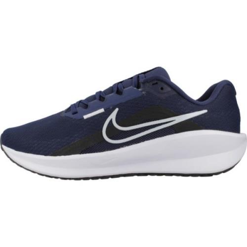 Stijlvolle Downshifter 13 Sneakers voor Mannen Nike , Blue , Heren