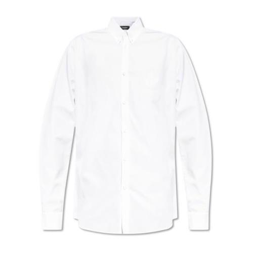 Shirt met logo Dsquared2 , White , Heren