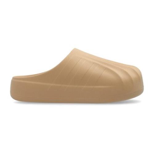 Rubber Slides Superstar Adidas Originals , Beige , Heren