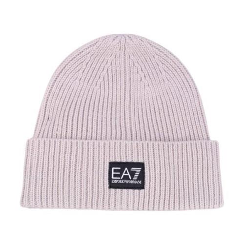 Beanie Hoed Winter Mode Accessoire Emporio Armani EA7 , Pink , Heren