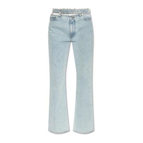 Jeans met riem Y/Project , Blue , Dames
