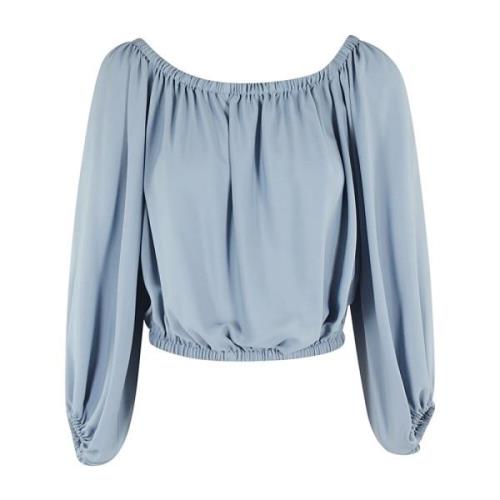 Elegante Blouse voor Vrouwen Federica Tosi , Blue , Dames