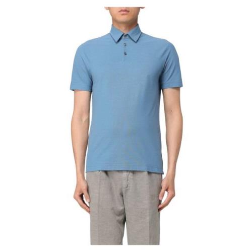 Klassieke Polo Shirt Zanone , Blue , Heren