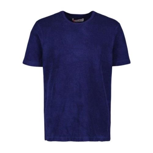 Ronde hals korte mouwen katoenen T-shirt Orlebar Brown , Blue , Heren