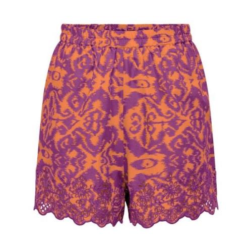 Bermuda Stijl Losse Shorts Only , Multicolor , Dames