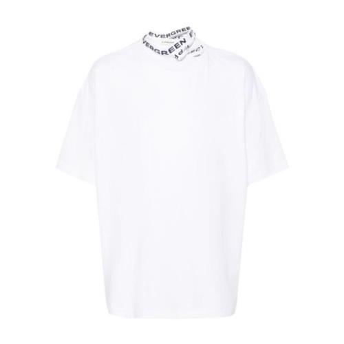 Oversized Wit T-shirt Y/Project , White , Heren
