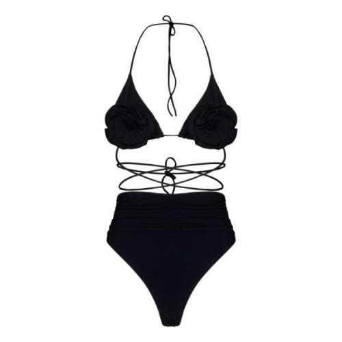 Zwarte Driehoek Bikini Zwemkleding Magda Butrym , Black , Dames