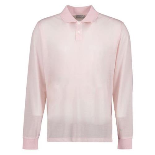Lange Mouw Polo Shirt Dior , Pink , Heren