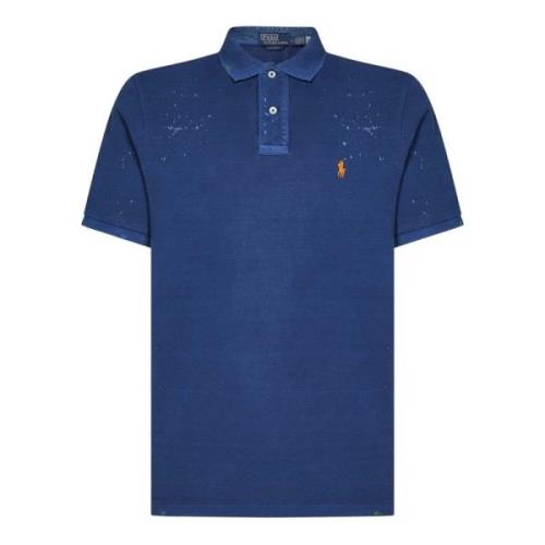 Blauw Klassiek Poloshirt Ralph Lauren , Blue , Heren