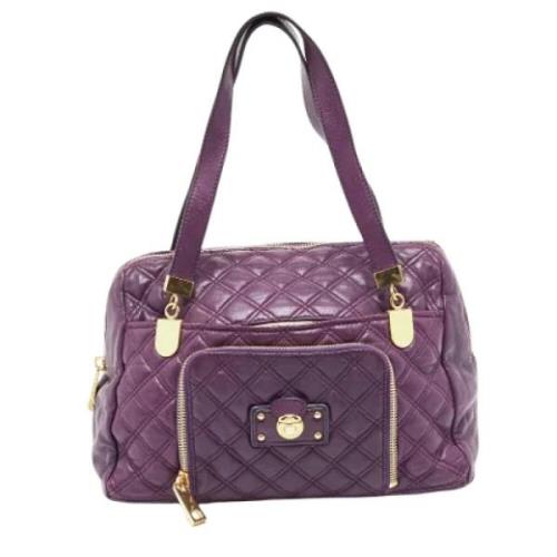 Pre-owned Leather shoulder-bags Marc Jacobs Pre-owned , Purple , Dames