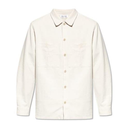 Sadamon Shirt Samsøe Samsøe , Beige , Heren