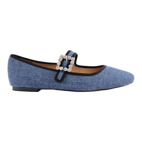 Blauwe Kristal Ballerina Jeans Bibi Lou , Blue , Dames