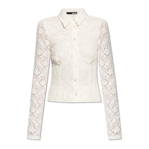 Kanten shirt Rotate Birger Christensen , White , Dames