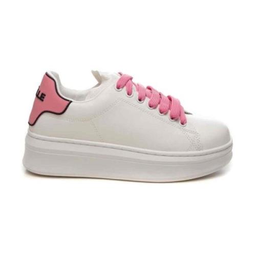 Eco-Vriendelijke Rubberen Hiel Sneakers Gaëlle Paris , Pink , Dames