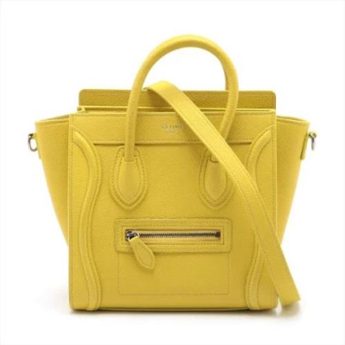 Pre-owned Leather celine-bags Celine Vintage , Yellow , Dames