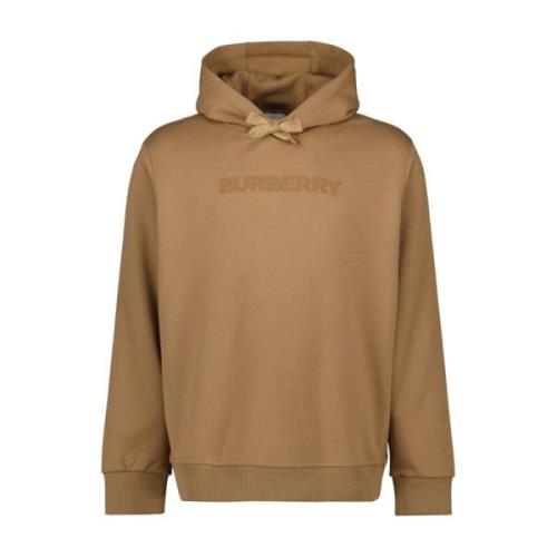 Logo Hoodie Sweatshirt Burberry , Brown , Heren