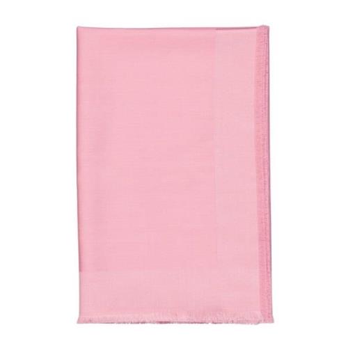 Zijden Vierkante Sjaal Franje Wol Givenchy , Pink , Dames