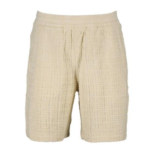 4G Print Lange Coupe Shorts Givenchy , Beige , Heren