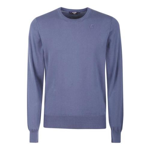 Blauwe Sweater Sebastien Cotton PS K-Way , Blue , Heren