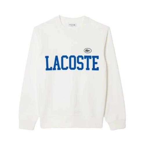 Witte Sweatshirt Krokodil Crest Fleece Lacoste , White , Heren