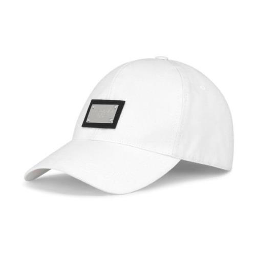Baseball Cap Wit Logo Plaat Dolce & Gabbana , White , Heren