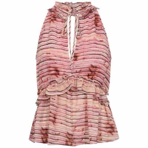 Kleurrijke Tie Dye Halter Top Co'Couture , Pink , Dames