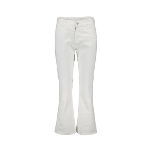 Witte Flared Jeans voor Vrouwen Maison Margiela , White , Dames