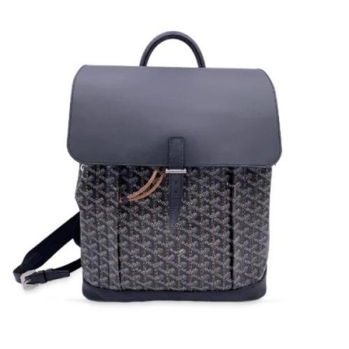 Pre-owned Leather backpacks Goyard Vintage , Black , Dames