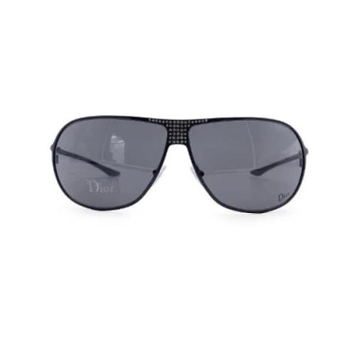 Pre-owned Metal sunglasses Dior Vintage , Black , Dames