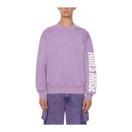 Katoenen Gothic Sweater Aries , Purple , Heren