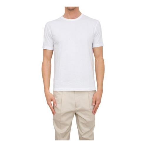 Jersey T-shirt in wit Paolo Pecora , White , Heren
