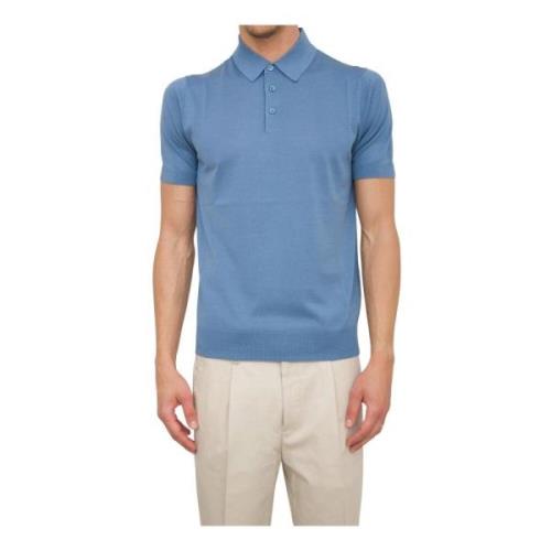 Blauwe Polo Shirt Paolo Pecora , Blue , Heren
