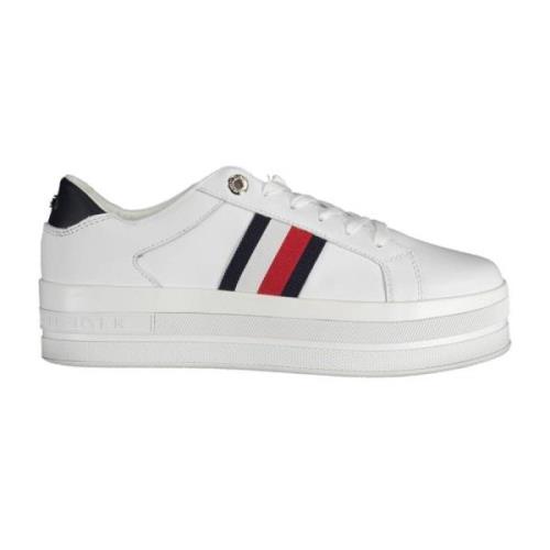 Witte Sneaker met Hoge Zool Tommy Hilfiger , White , Dames