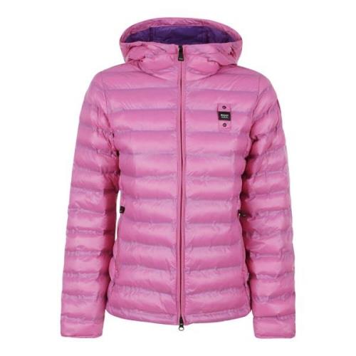 Gewatteerde Pufferjas in Turquoise Blauer , Pink , Dames