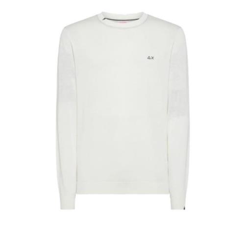 Witte Katoenen Sweater Set voor Mannen Sun68 , White , Heren
