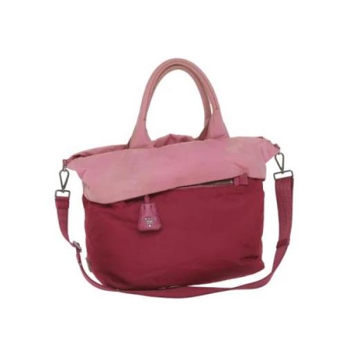 Pre-owned Nylon handbags Prada Vintage , Pink , Dames