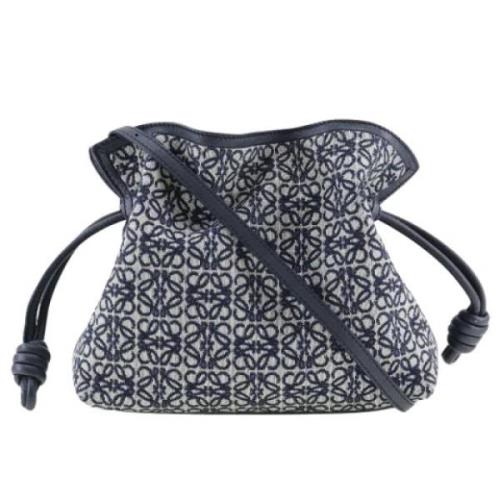 Pre-owned Canvas shoulder-bags Loewe Pre-owned , Blue , Dames