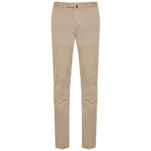 Katoenen broek met zij- en achterzakken Incotex , Beige , Heren