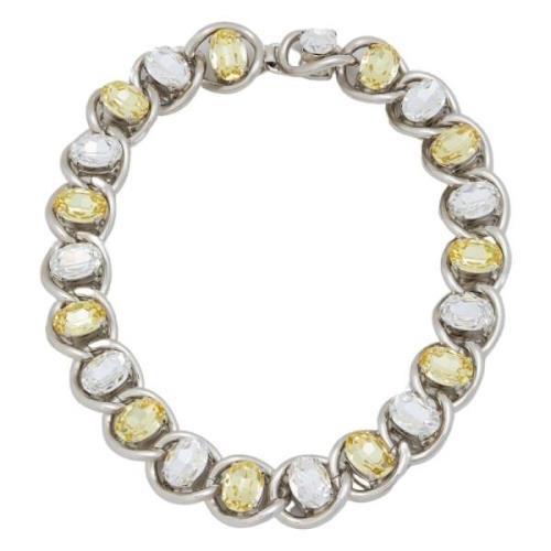 Rhinestone chunky chain necklace Marni , Multicolor , Dames