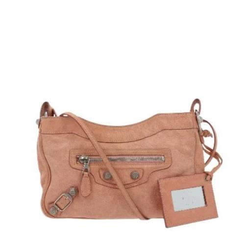 Pre-owned Leather crossbody-bags Balenciaga Vintage , Pink , Dames