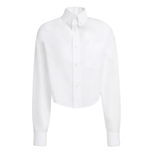poplin cropped shirt Marni , White , Dames