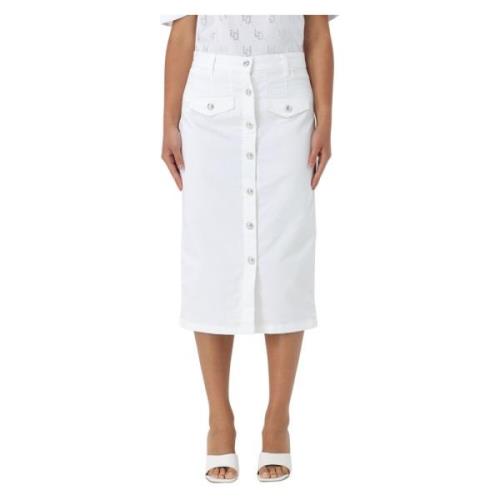 Longuette Rok Liu Jo , White , Dames