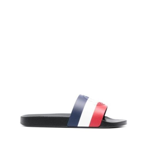 Blauwe Basile Logo Sandalen Moncler , Multicolor , Heren