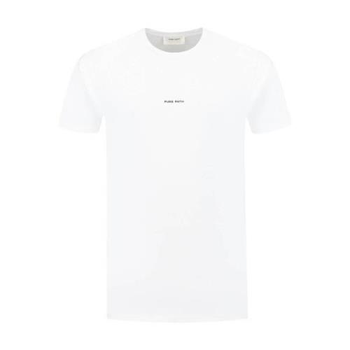 Crewneck Slim Fit T-shirt Pure Path , White , Heren